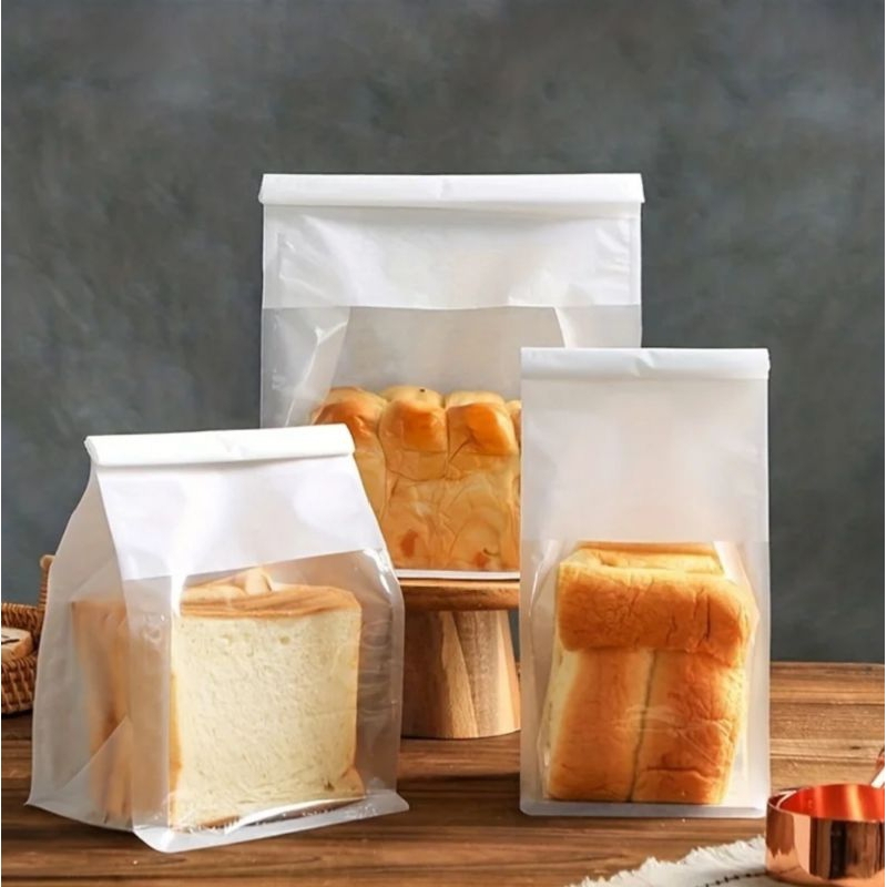 

(1pcs) Plastik Klip Kemasan Kantong Bungkus Roti Tawar / Bread Toast 22×27cm Premium Roti - Murah