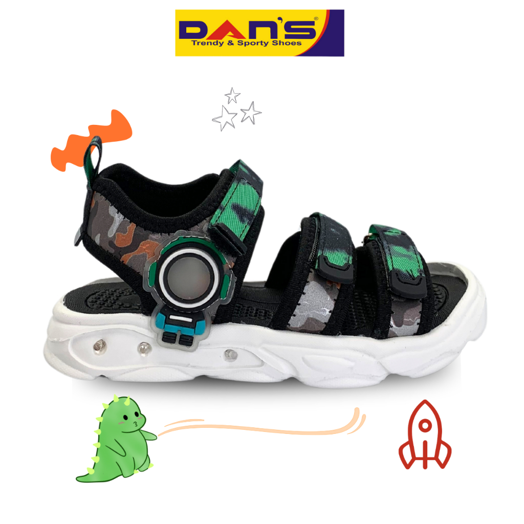 Sepatu Dans Perius Sepatu Sandal Anak Laki-Laki - Black