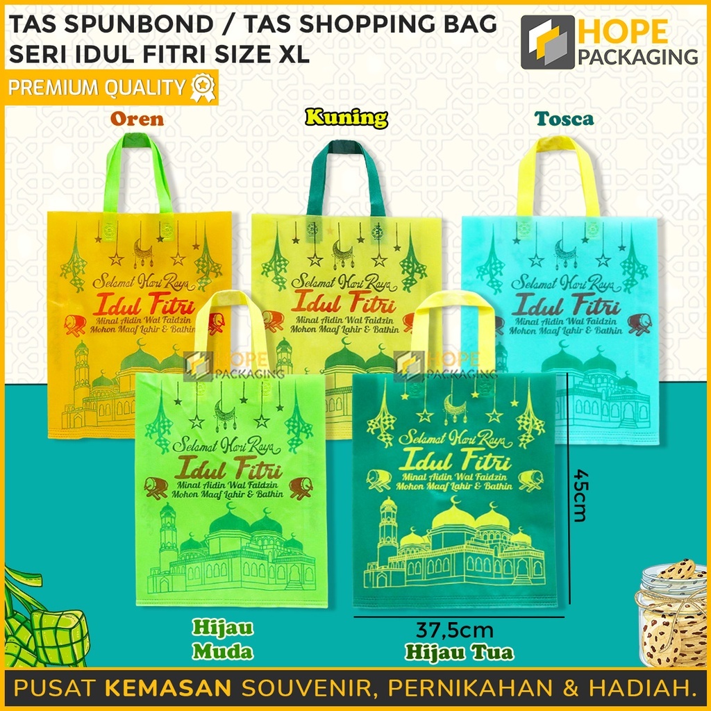 

Goodie Bag Idul Fitri / Tas Spunbond Seri Idul Fitri / Tas Shopping Bag Souvenir Sembako / Tas Parcel / Tas Spunbond Hampers Lebaran