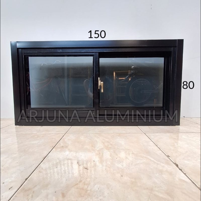 Jendela Sliding Aluminium 150x80