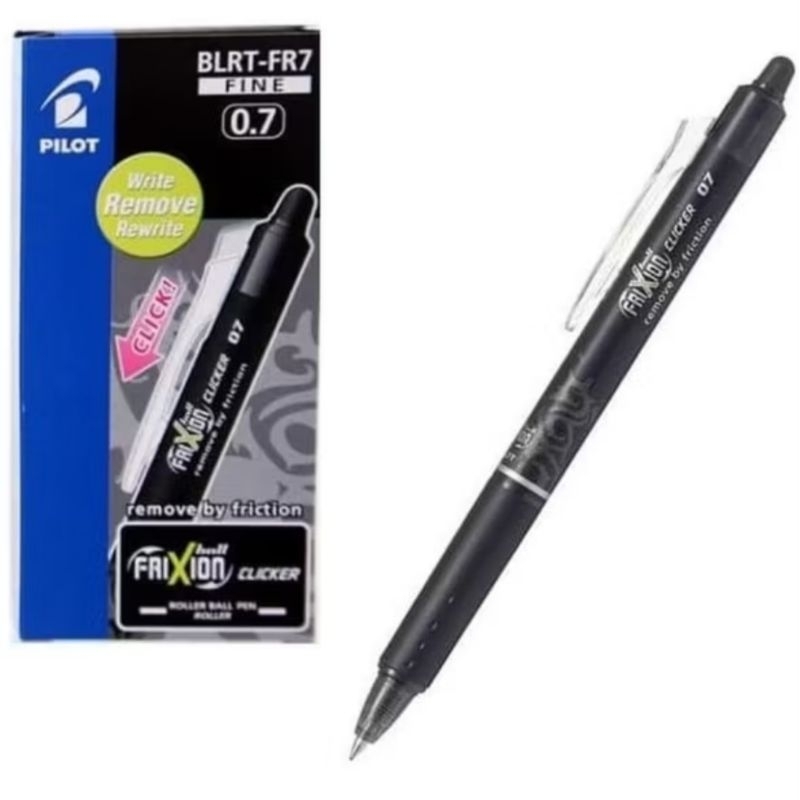 

PEN PILOT FRIXION 0,7 HITAM& BIRU ( PEN BISA DIHAPUS ) harga 1 pcs