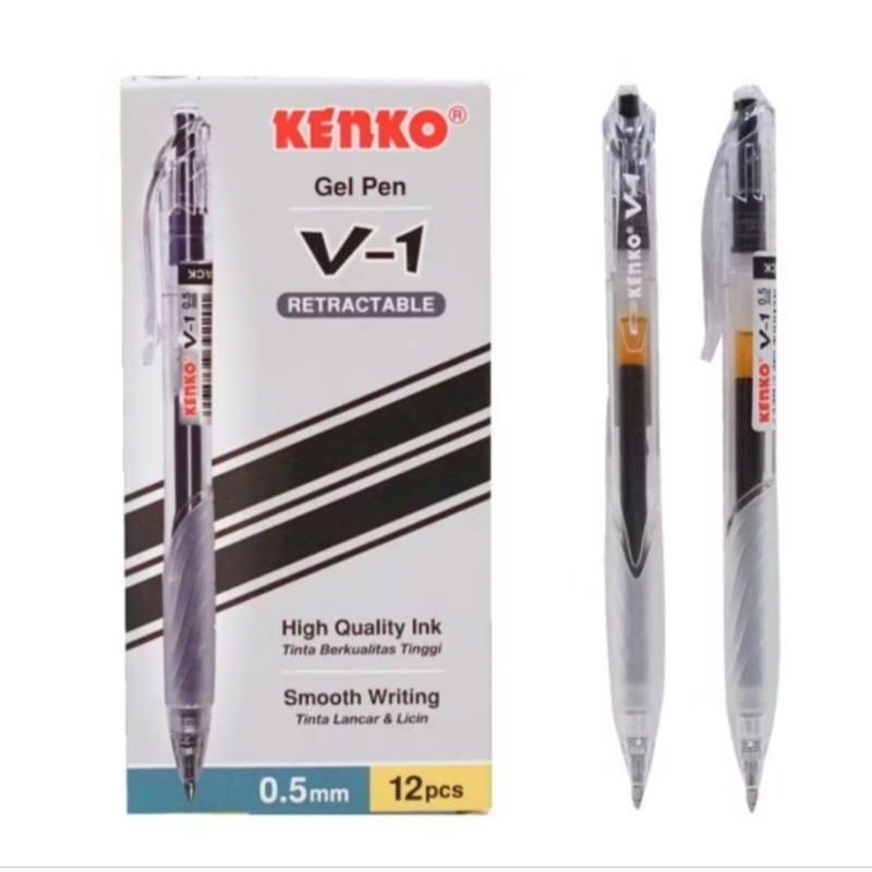 

GEL PEN V-1 KENKO (tinta hitam )