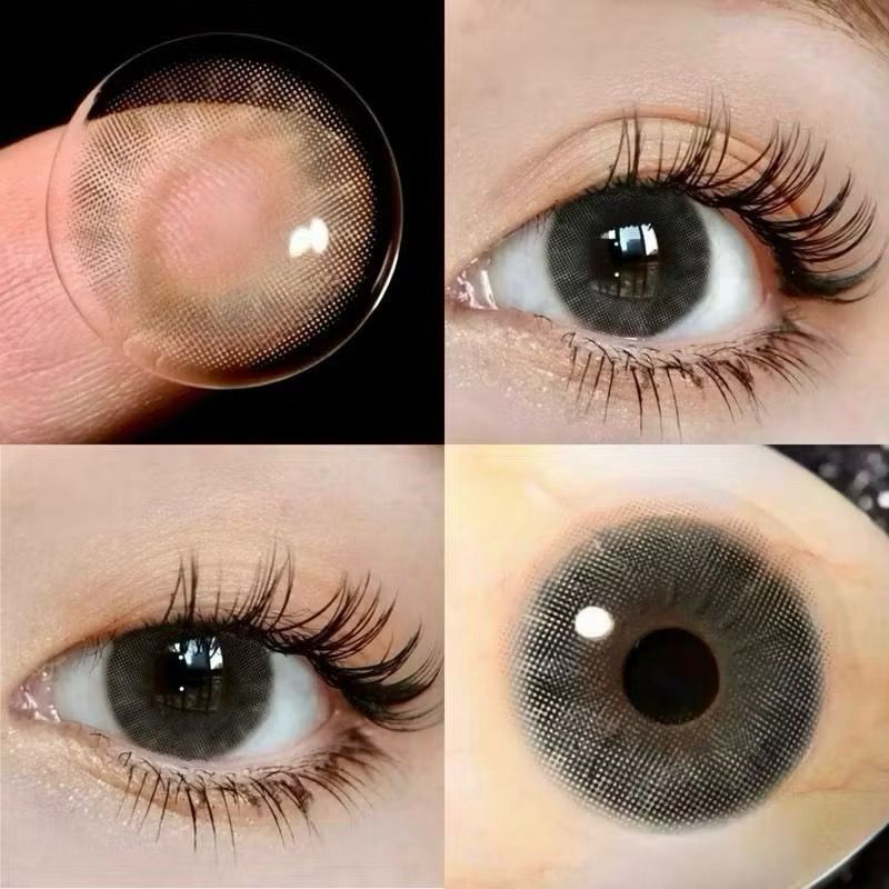 Softlens Natural Tanpa Ring Anak Sekolah Grey Livy Kebiruan | Soflens Paling Natural | Soflens Grey 