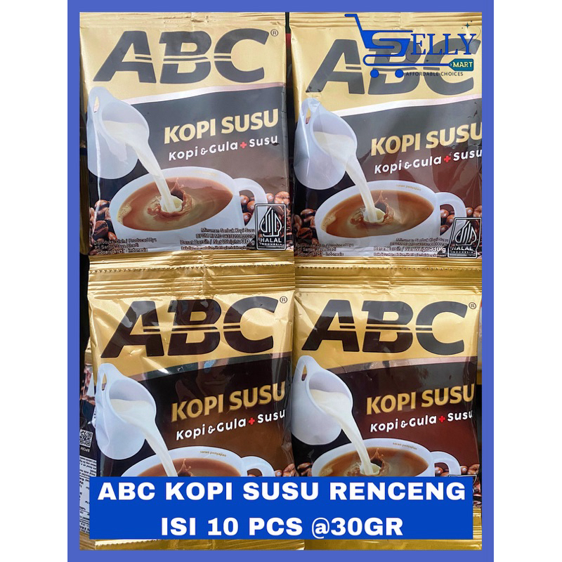 

ABC KOPI SUSU RENCENGAN ISI 10 PCS @30GR