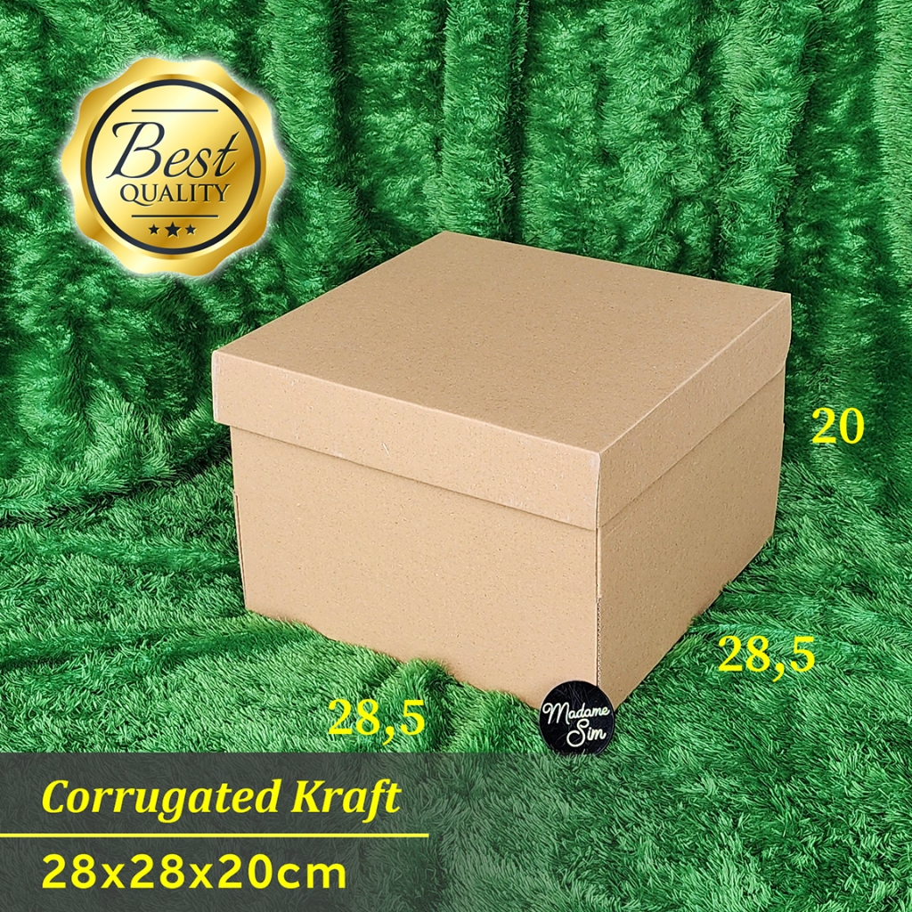 KOTAK KUE - CAKE BOX 28x28x20 (ISI : 10 PCS)