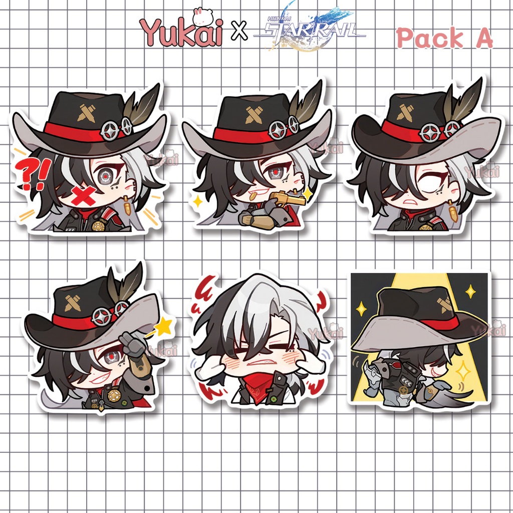 

Stiker Pack Boothill Honkai Star Rail (HSR) Premium, Sticker Anime Waterproof