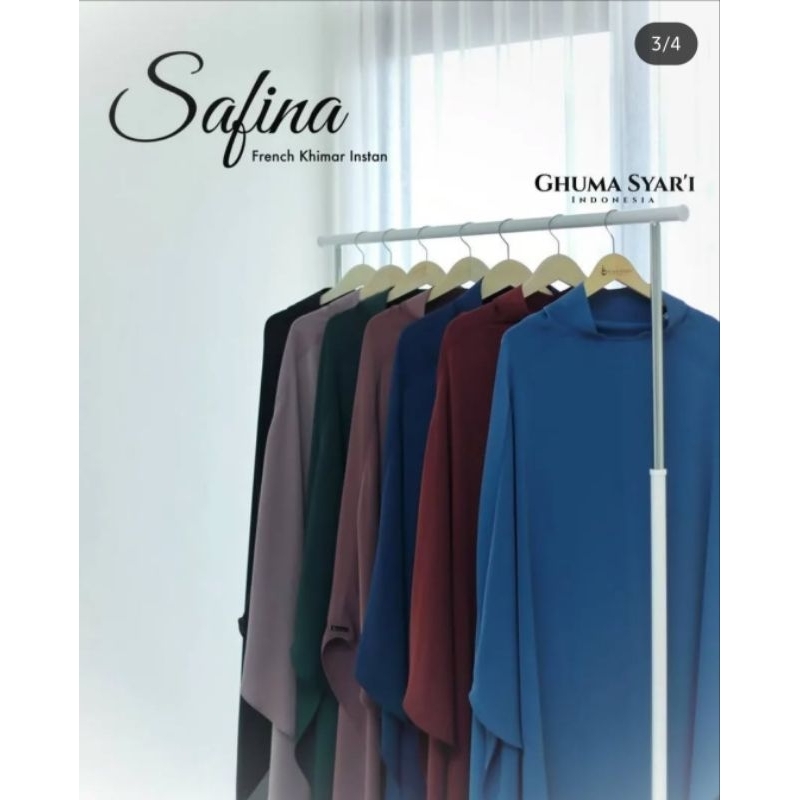 PL FK Instant Safina by Ghuma Syar'i - Free Niqab Tali (warna senada)
