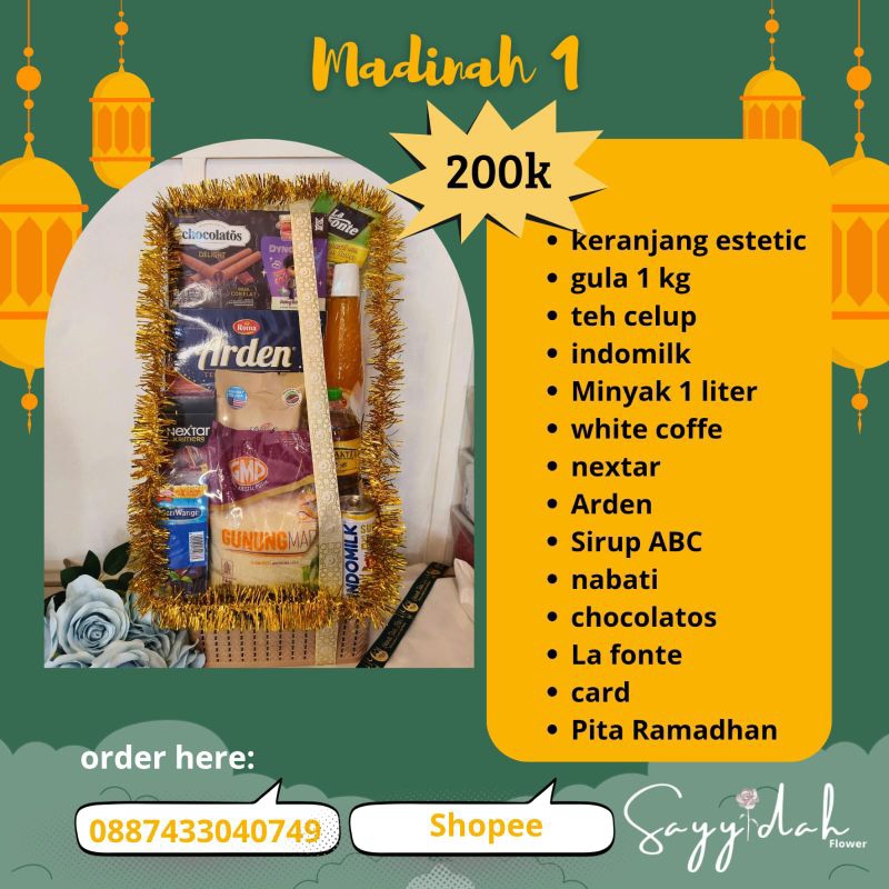 

HAMPERS LEBARAN / PARSEL LEBARAN / BINGKISAN LEBARAN MADINAH 1