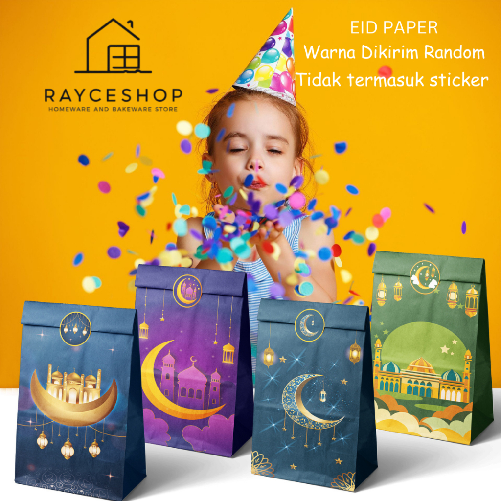 

Paper Bag Lebaran Tas Snack Kantong Kertas Gift Bag Kue Kering Cookies Candy Roti