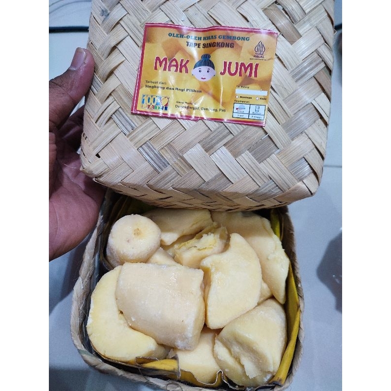 

Tape singkong mentega Kering Asli Gembong Pati Berat 700gr Tape Singkong Mentega kering manis dan enak.