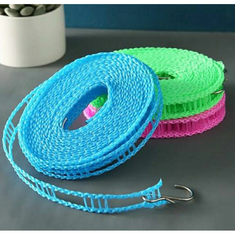 Tali Jemuran 5 Meter Lubang Gantungan 500cm 500 cm Baju Hanger Pakaian 5m Clothes Dry Rope Plastic P