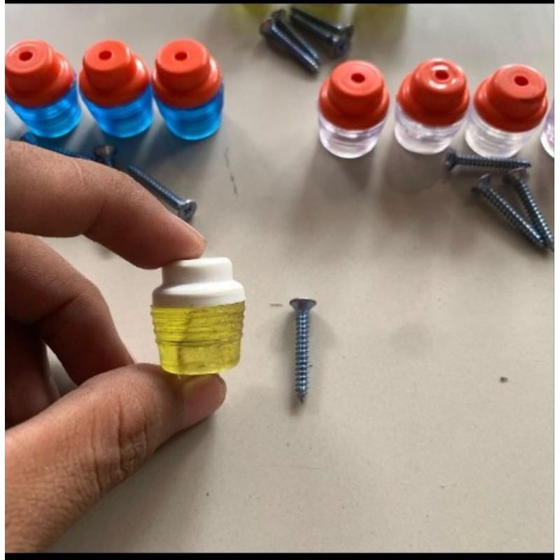 Kaki Karet Tebok Sangkar Kotak Kaki Karet Sangkar 1Set Isi 3