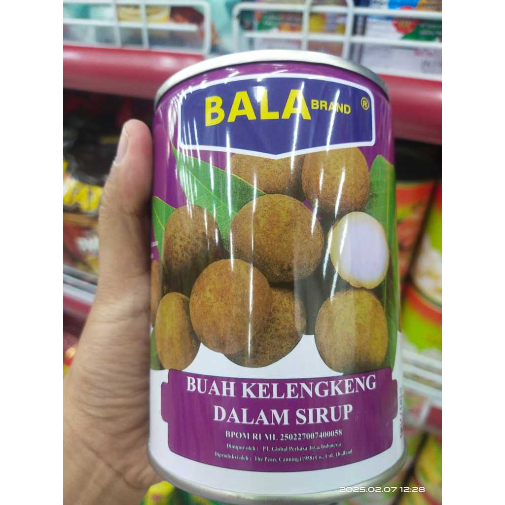 

Bala Brand / Bala Buah Kaleng / Bala Buah Kelengkeng Dalam Sirup 565g