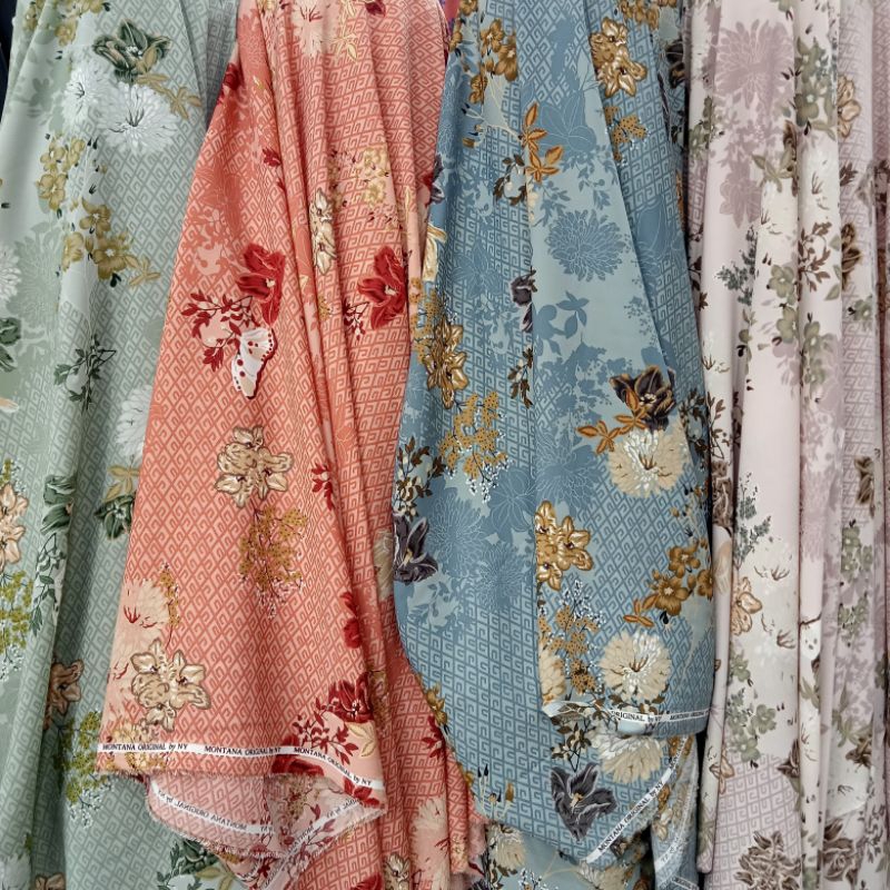 Kain - Kain Montana Crepe Luxury - Kain Montana Crepe Motif Ecnik Premium - Kain Zara Crepe - Kain C