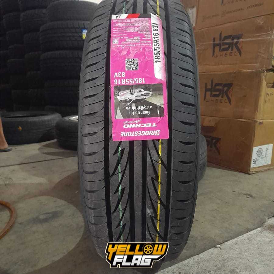 Ban Standar Mobil Jazz RS City Hatchback Ring 16 Bridgestone Techno Sport 185 55 R16