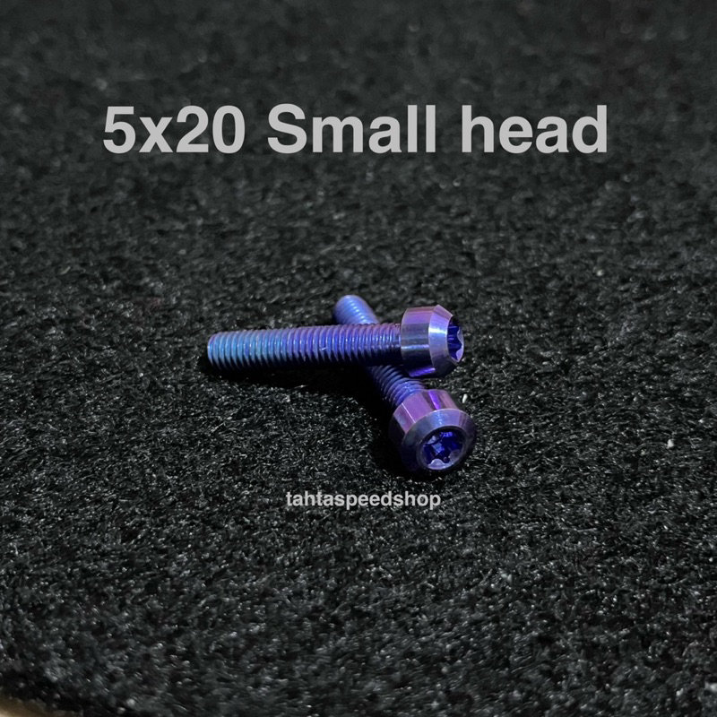 Baut small head 5x20 titanium original titanium probolt original vietnam