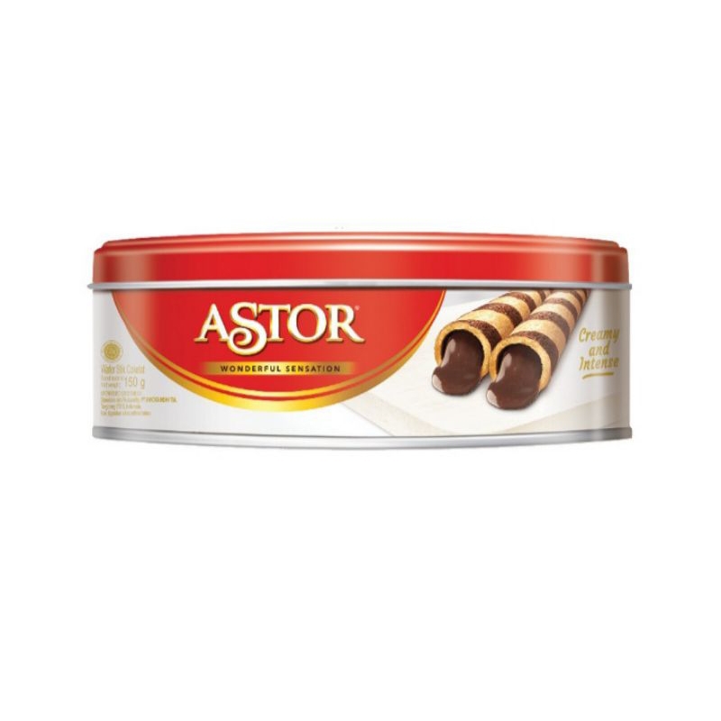 

astor wafer stick chocolate kaleng 156gr