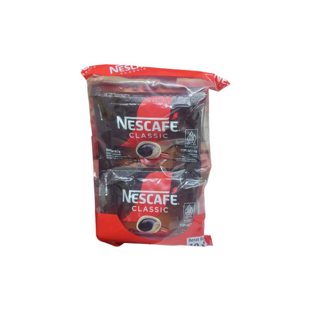 

Nescafe Classic Sachet 2gr - Renceng Isi 10 Sachet