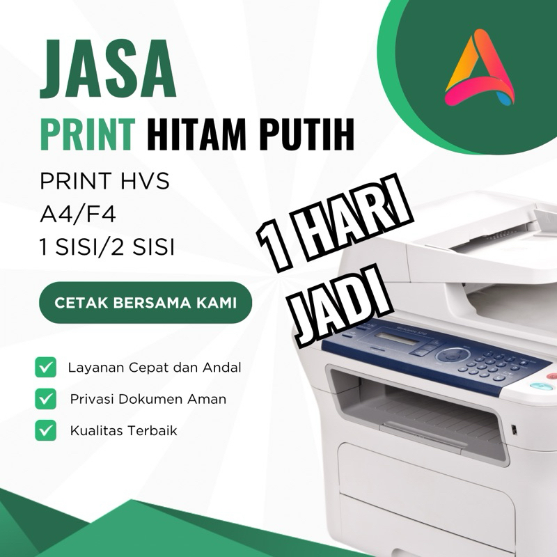 

PRINT HITAM PUTIH PROSES KILAT, CETAK DOKUMEN MAKALAH SKIPSI TESIS DLL A4/F4