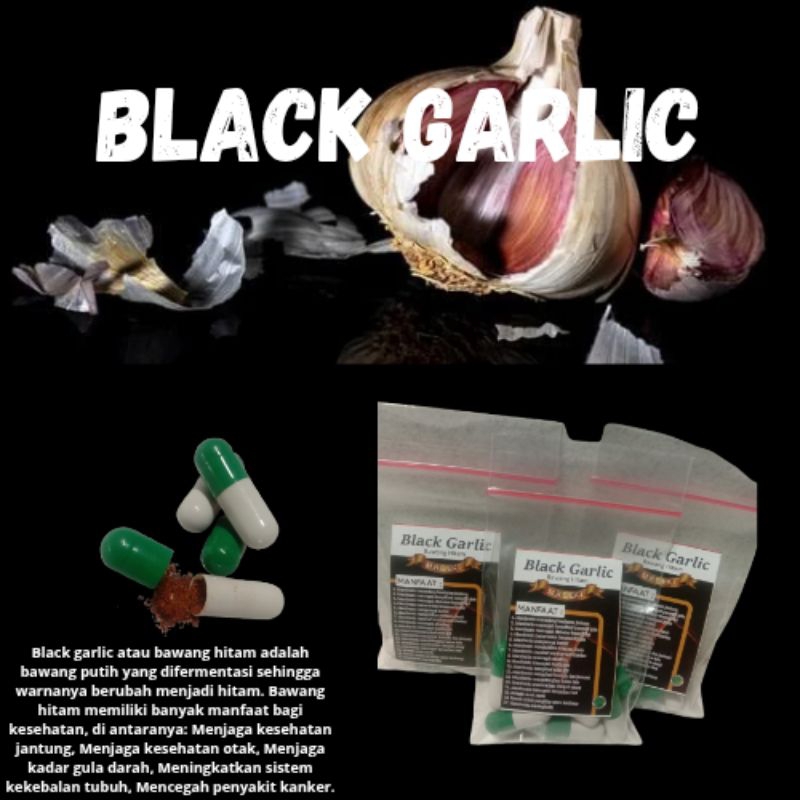 Black garlic | bawang hitam kapsul 10 butir