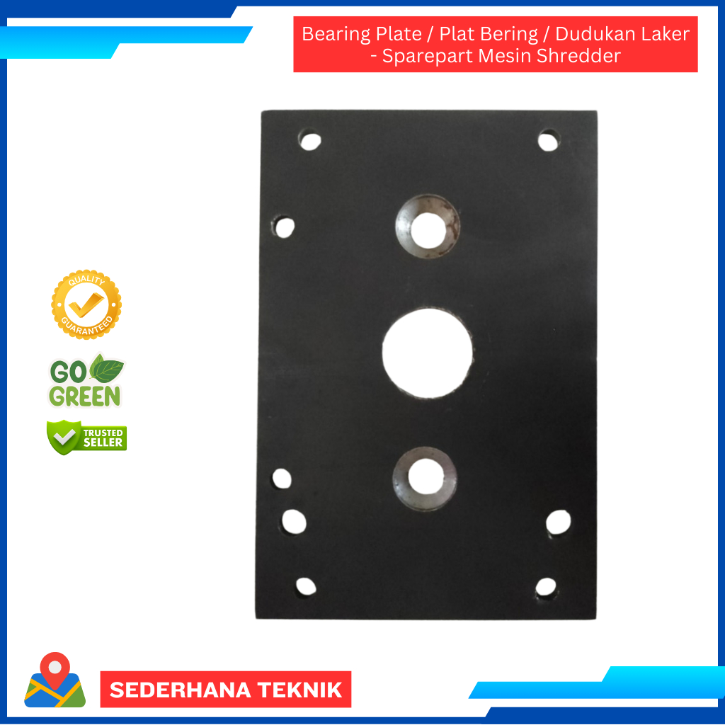 Plat Bearing - Sparepart Mesin Shredder