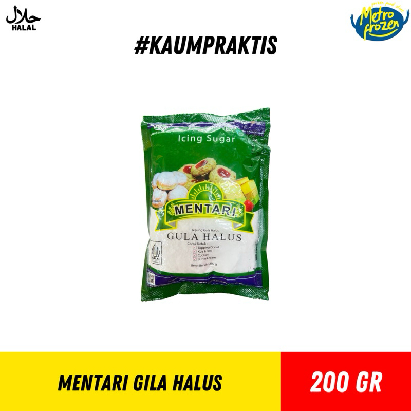 

MENTARI Gula Halus 200gr //gula halus lembut //gula halus manis