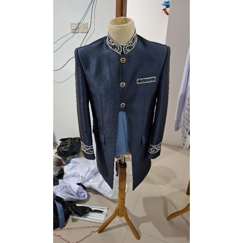 BAJU BESKAP MODERN AB WOOL JUBAH PANJANG BAJU 90 CM BAJU PRIA SETELAN PRIA