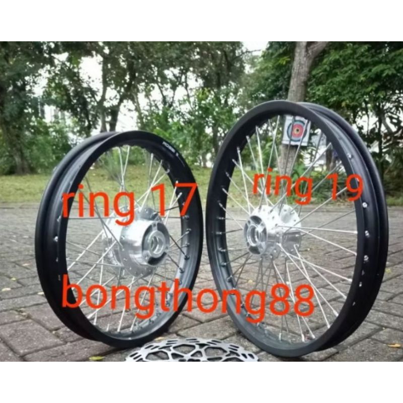 Paketan Velg Semi trail Cross  CB 150 R OLD Cb new Street fighter ring 19 160 depan /185 ring 17 Bel