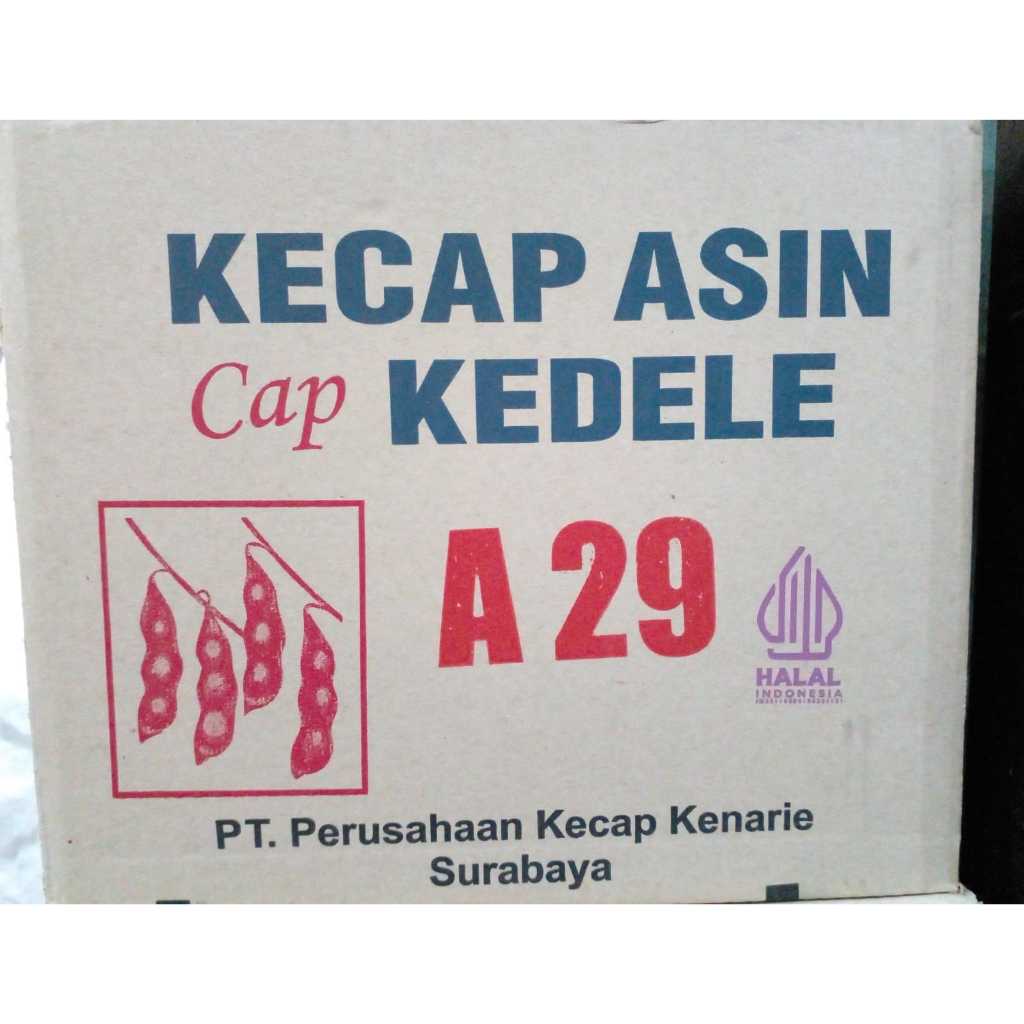 

Kecap asin cap kedele A29. 1 dus isi 12 btl exp 12.2026