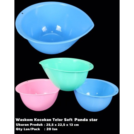 Baskom / Waskom Plastik Adonan Kocok Telur