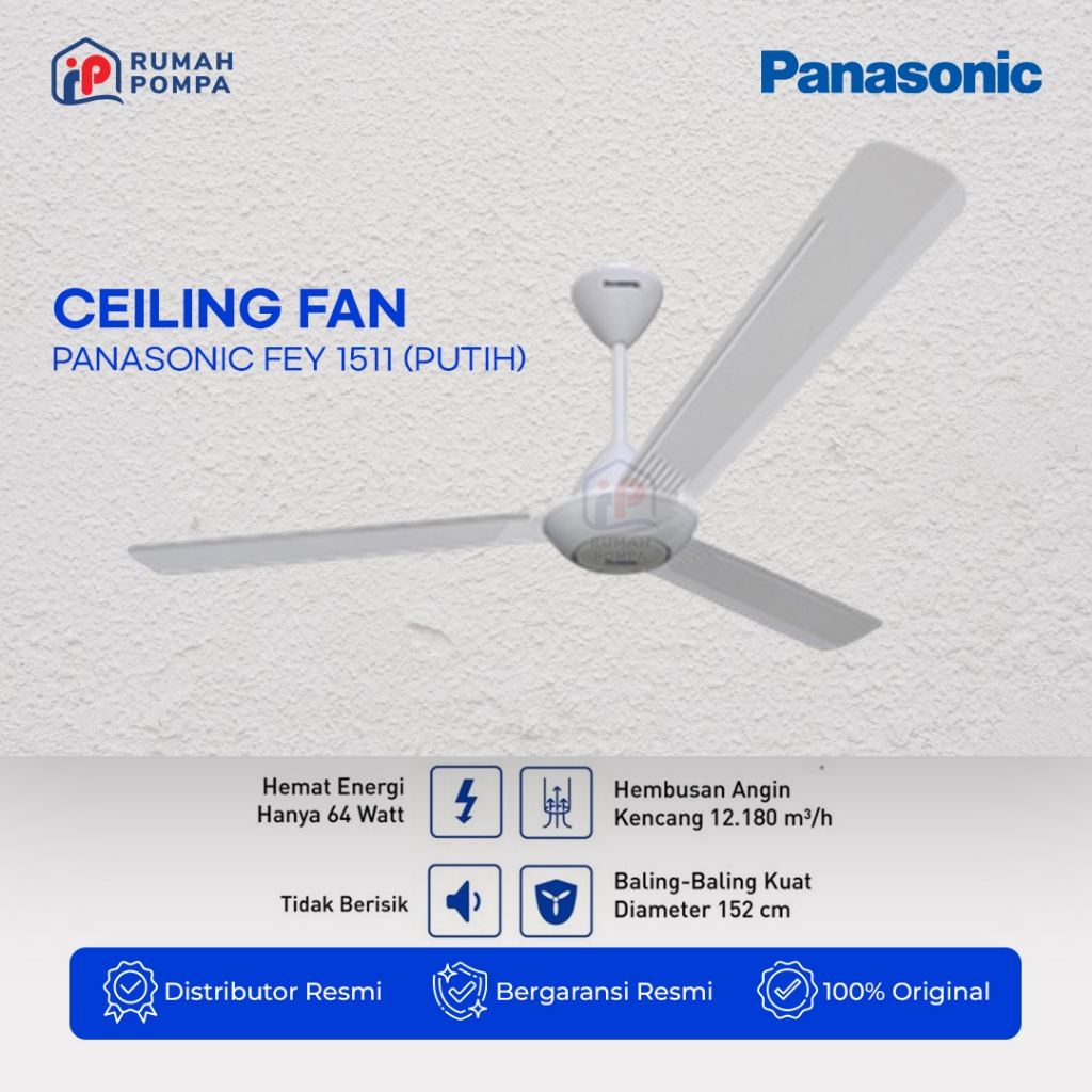 Ceiling fan FEY 1511 PANASONIC / KIPAS ANGIN PLAFON