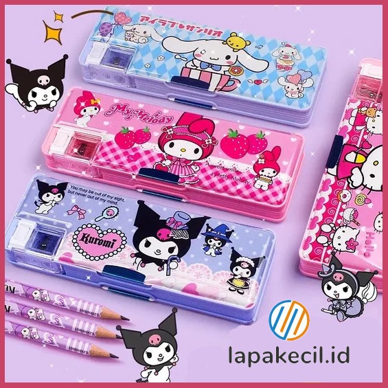 

Kotak Pensil SANRIO KOTAK PENSIL MAGNET + SERUTAN/Kotak Pensil Kartun My Melody，Kuromi，Cinnamoroll