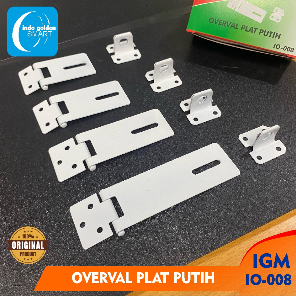 OVERVAL PLAT PUTIH OVERVAL TEMPAT GEMBOK IGM IO-008 OVERVAL PLAT