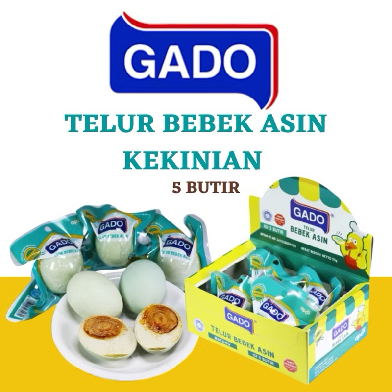 

Gado Telur Bebek Asin Kekinian Isi 5 Butir