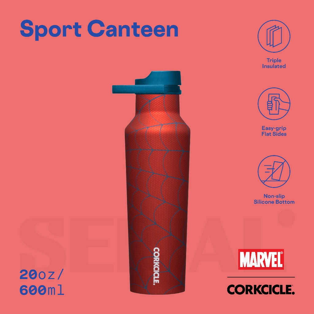 CORKCICLE Sport Canteen 20oz - Marvel Spiderman