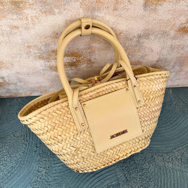 JACQUEMUS PANIER SOLI BAG IN IVORY