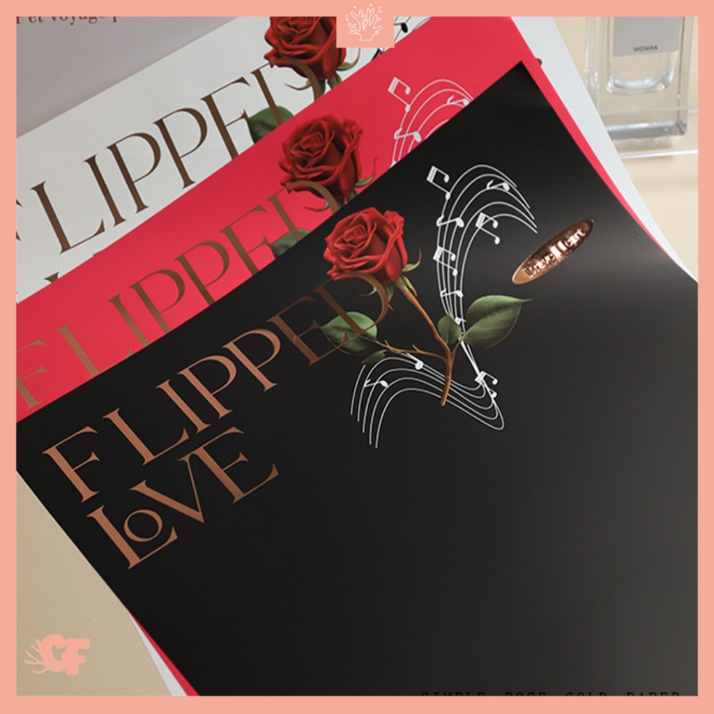 

Kertas Buket Bunga Motif Flipped Love Rose Solid Korean Buket Bunga Flower Wrapping KB69