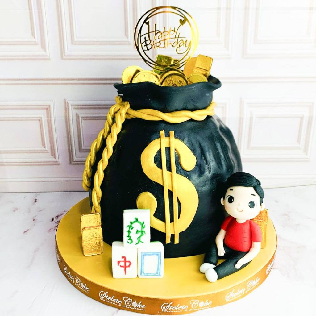 

Kue Ulang Tahun/Birthday cake/kue Ultah Tema Pot uang/Kue Money/Kue coin/Kue Birthday Jakarta