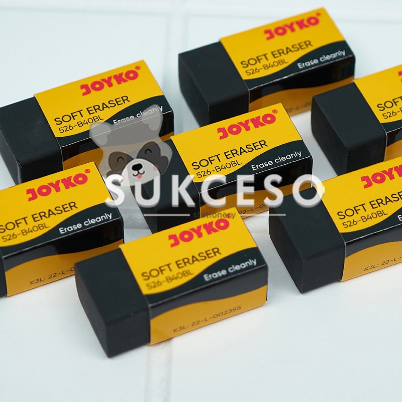 

DIJUAL PER BOX KECIL Joyko Penghapus Eraser 526 B40BL Hitam Kecil / Penghapus Warna Hitam