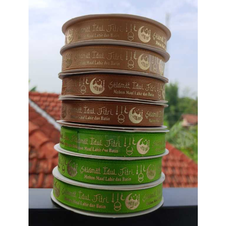 

Pita Idul Fitri 2 cm warna coklat per roll