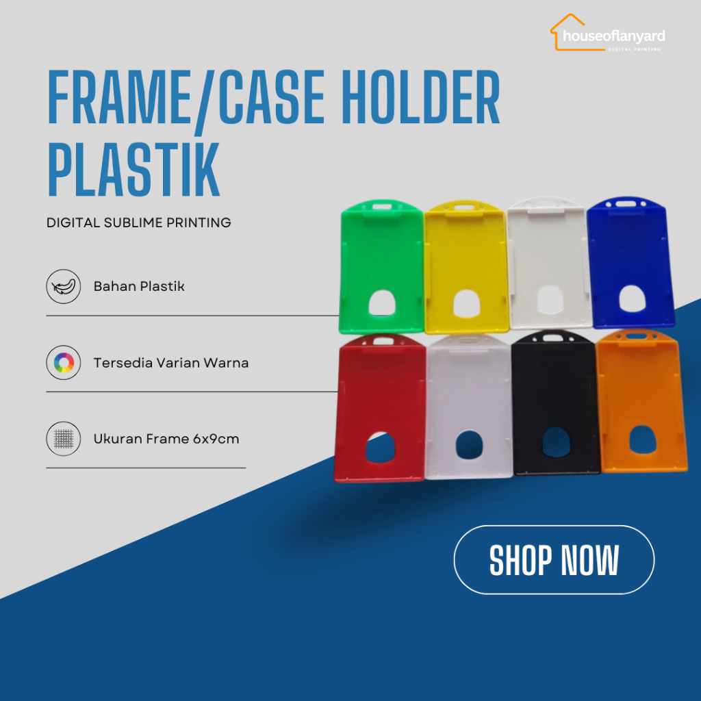 

Frame Casing Id Card Holder Plastik Name Tag Tempat Kartu Karyawan Pegawai Kantor