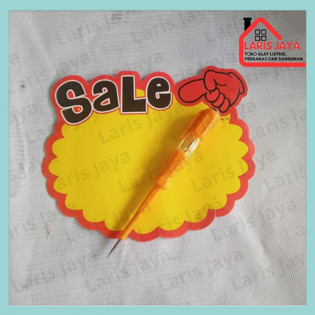 Tespen Listrik Worksite AC 100-500Volt / Obeng Listrik Worksite by Hyper