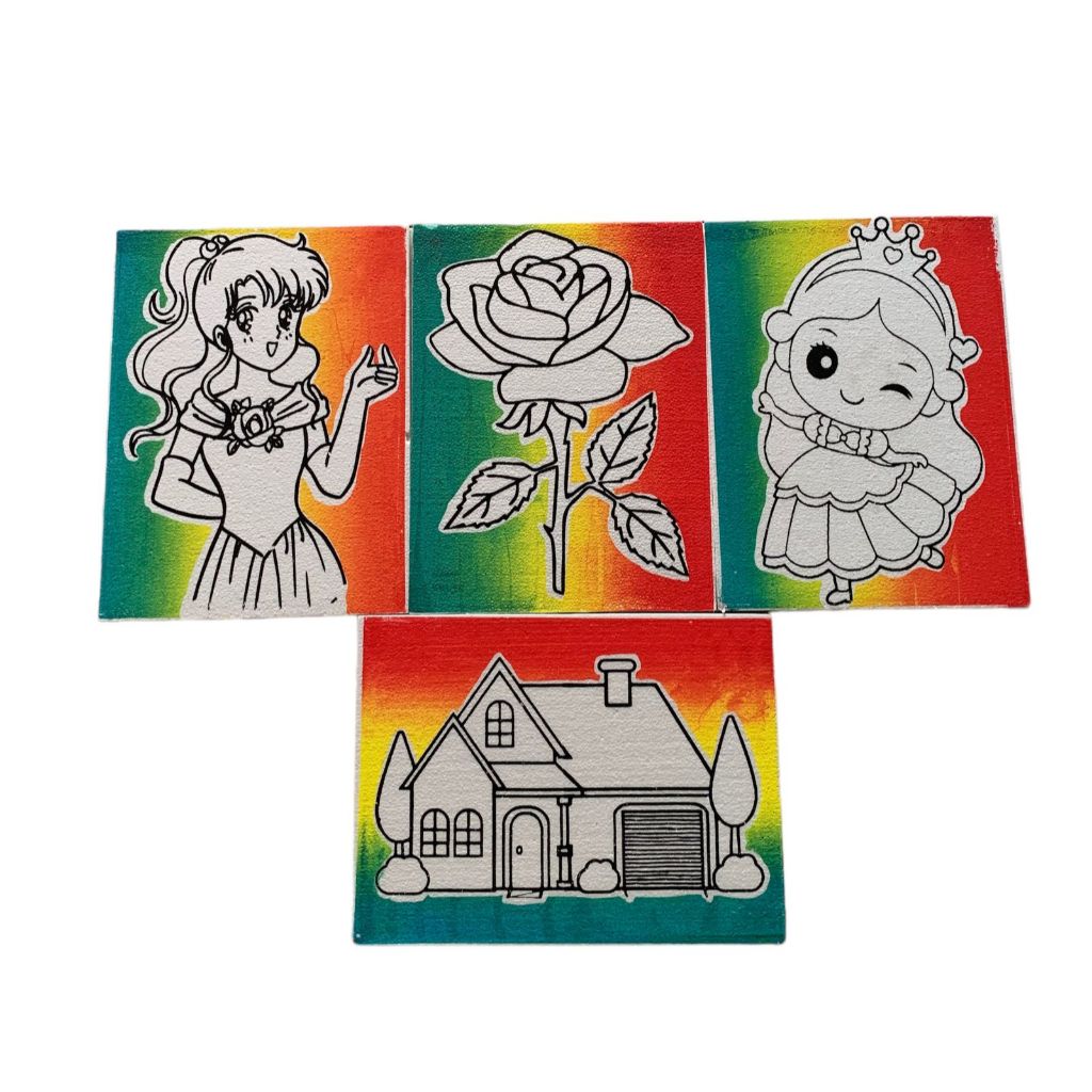 

HLM - [LUAR SUMATERA] (1pcs) [Tanpa Lis] [Rainbow] Sterofoam Lukis uk 33X50X1cm / Sterofoam Mewarnai