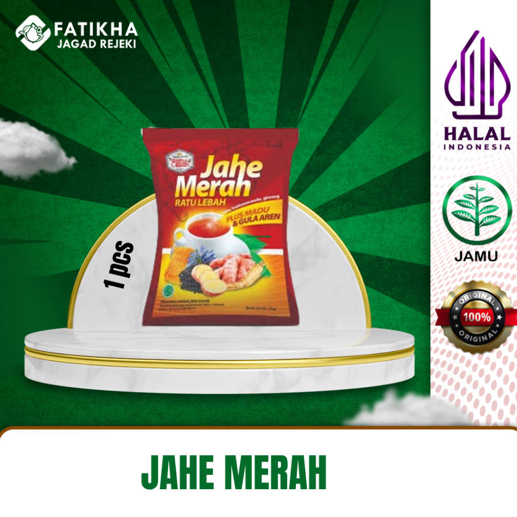 

Jahe Merah Ratu Lebah Plus Madu Gula Aren Habbatussauda & Ginseng