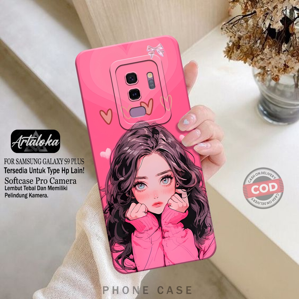 Softcase Hp Samsung Galaxy S9 Plus Fashion Case Kartun Case Samsung Galaxy S9 Plus Silikon TPU Pro C