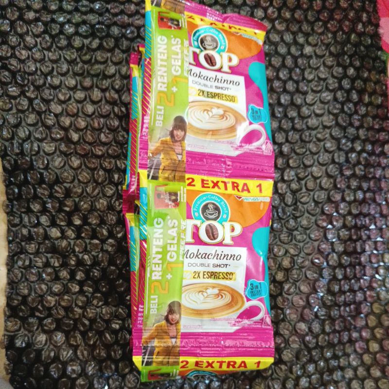 

TOP MOKACHINNO DOUBLE SHOT 2X ESPRESSO 3 IN 1 KEMASAN ISI 15