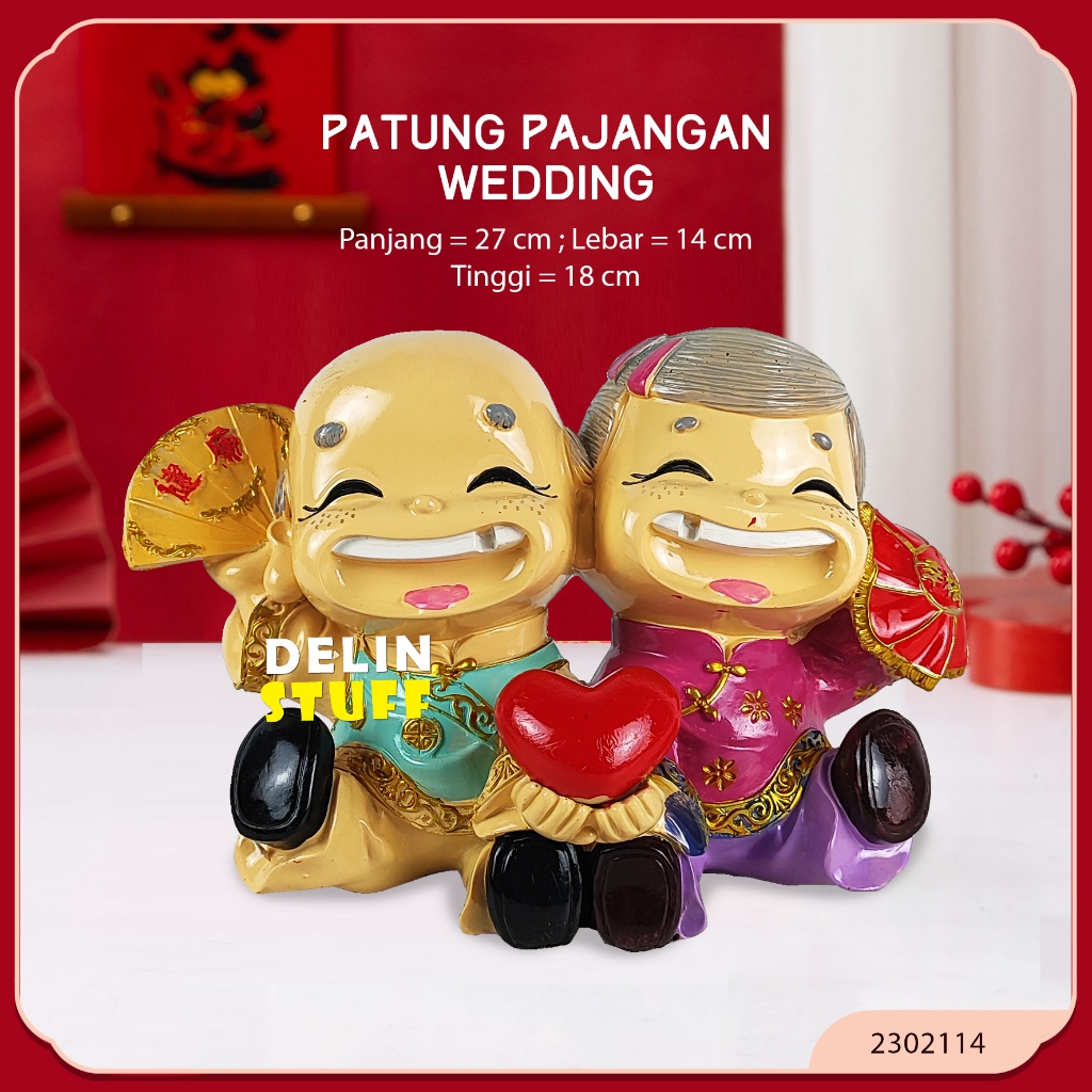 Patung Pajangan Wedding Patung Kakek Nenek Kado Pernikahan Pajangan Patung Kakek Nenek 2302114