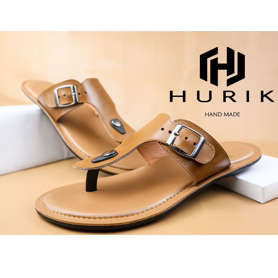 Sandal Kulit Pria Asli Garut / Sandal cowok Kulit Asli Garut