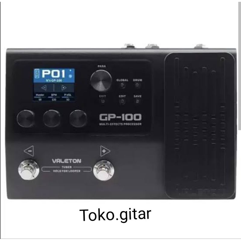 EFEK GITAR VALETON GP100 MULTI EFFECT PROCESSOR PEDAL