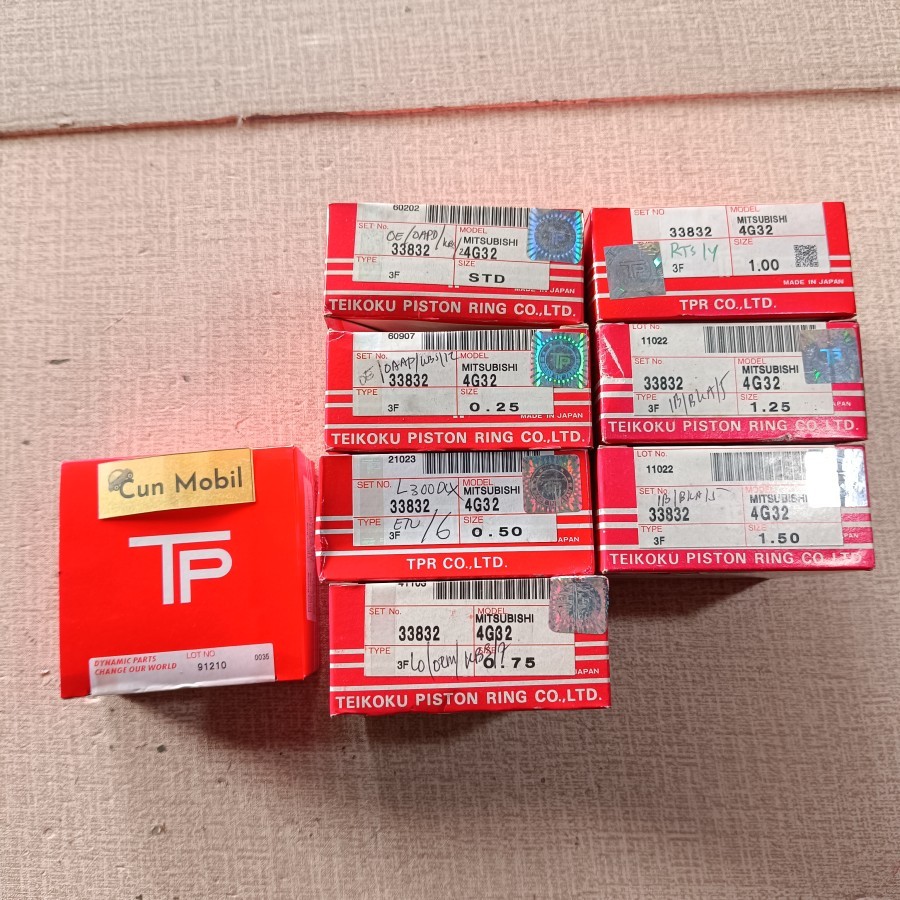 Ring seher L300 bensin 84-88 1600cc TP asli Jepang 33832 4G32